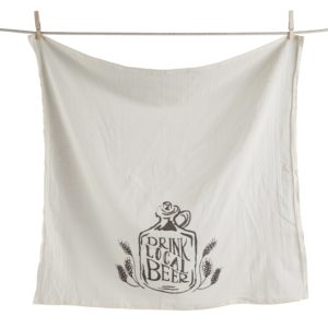 Drink Local Beer Floursack  Dish Towel
