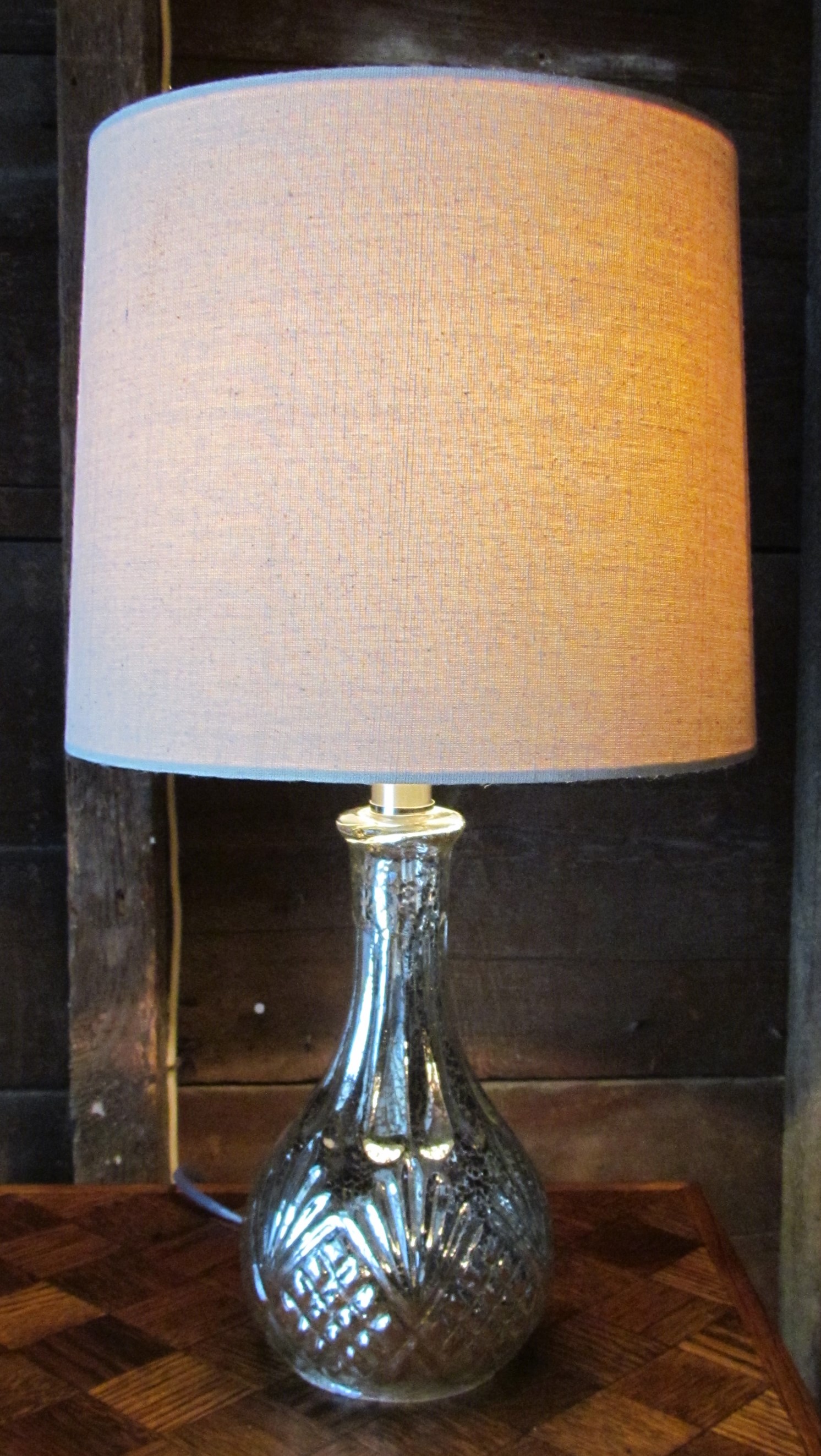 Decanter table on sale lamp