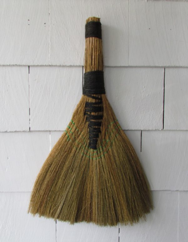 Straw Hand Broom ~ Black