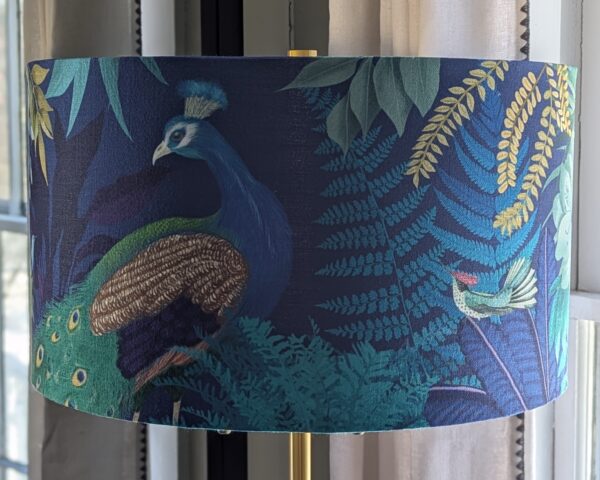 Peacock Garden Lampshade 18"