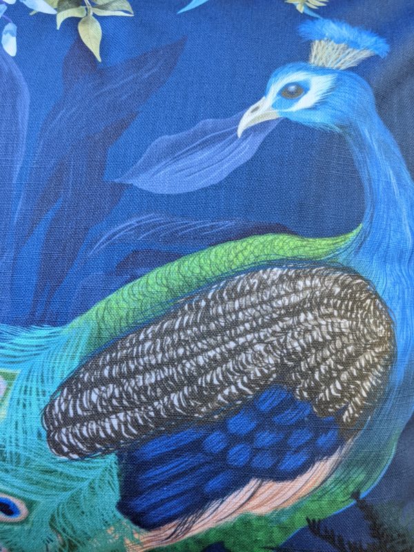 Peacock Garden Throw Pillow - Image 2
