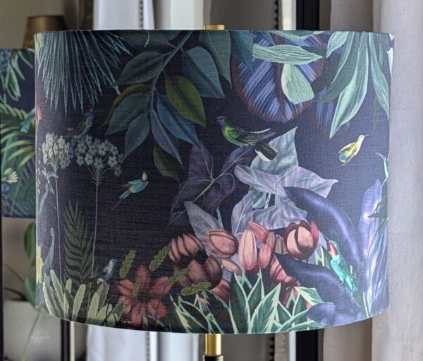 Hummingbird Garden Lampshade 16"
