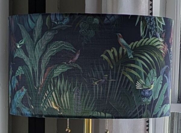 Hummingbird Garden Lampshade 18"